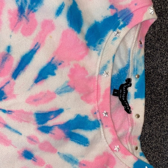Generation Love Pink and Blue Tie-Dye Sweatshirt size S - Picture 4 of 4
